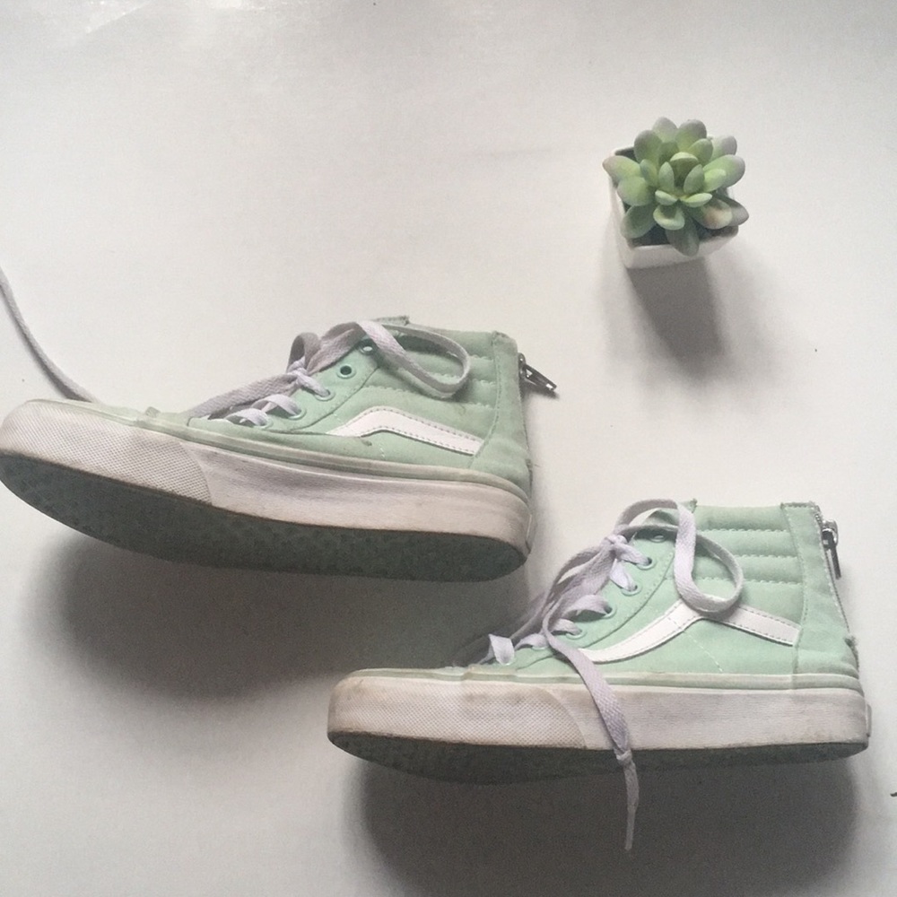 Super Cute Teal High Top Vans